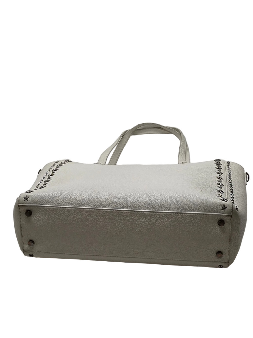 Jimmy Choo White Star Large Leather Tote - Picture 5 of 17